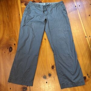 Anthropologie Gray Straight Leg Pants